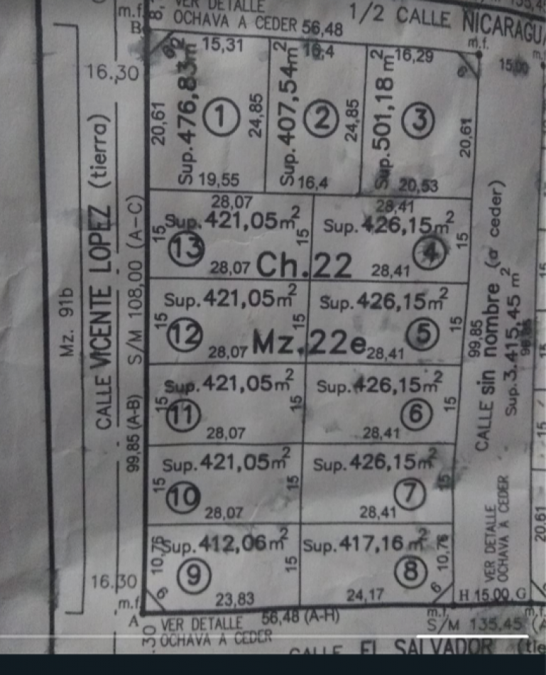 Venta terreno en Villa general areas al contado o en cuotas 