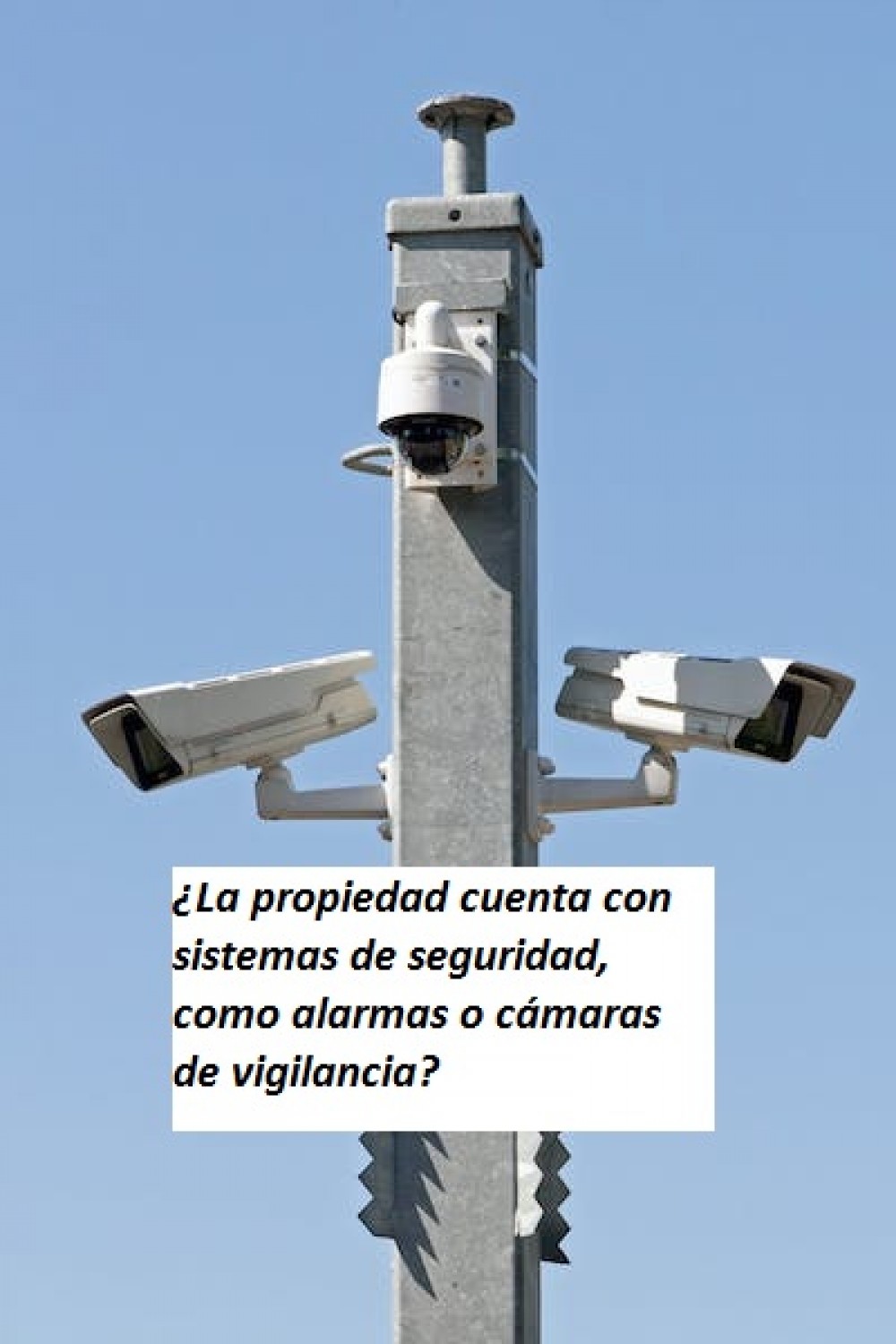 ¿La propiedad cuenta con sistemas de seguridad, como alarmas o cámaras de vigilancia?