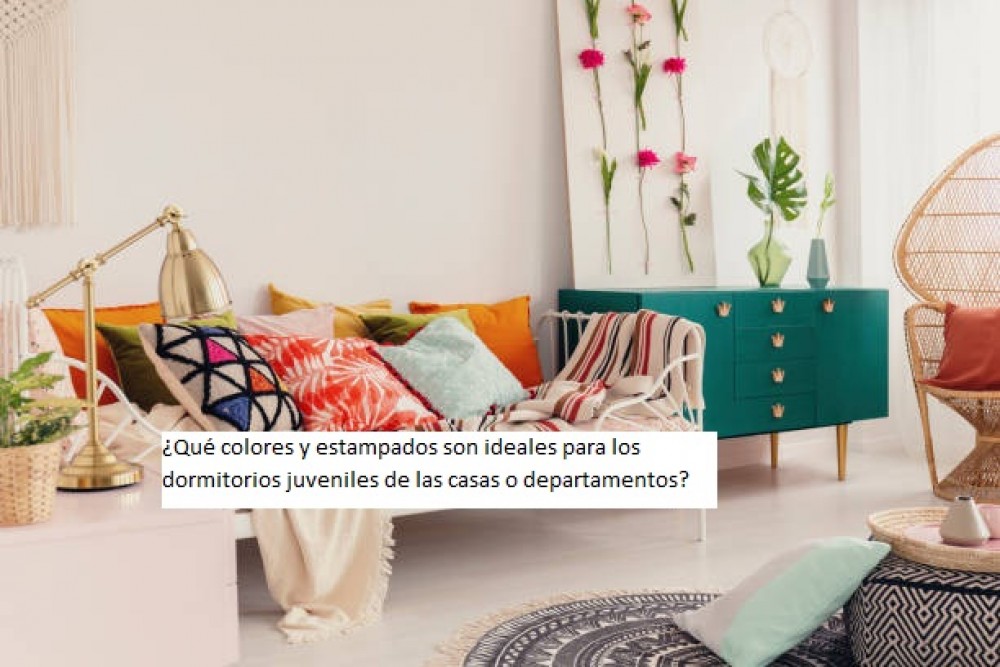 ¿Qué colores y estampados son ideales para los dormitorios juveniles de las casas o departamentos?