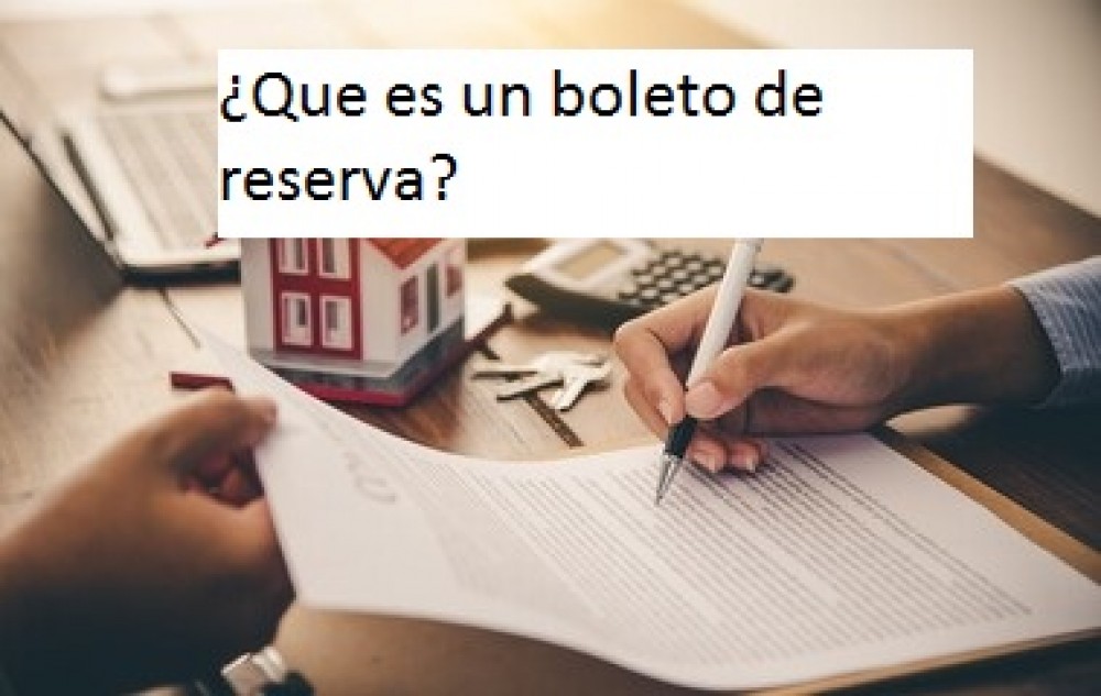 ¿Que es un boleto de reserva? en Bahia Blanca o en Monte hermoso