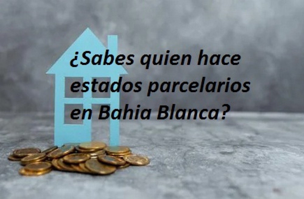 ¿Sabes quien hace estados parcelarios en Bahia Blanca?