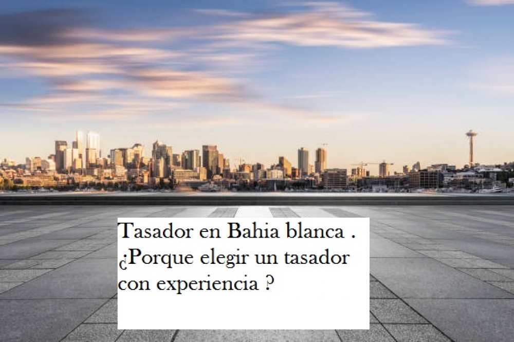 Tasador en Bahia blanca . ¿Porque elegir un tasador con experiencia ?