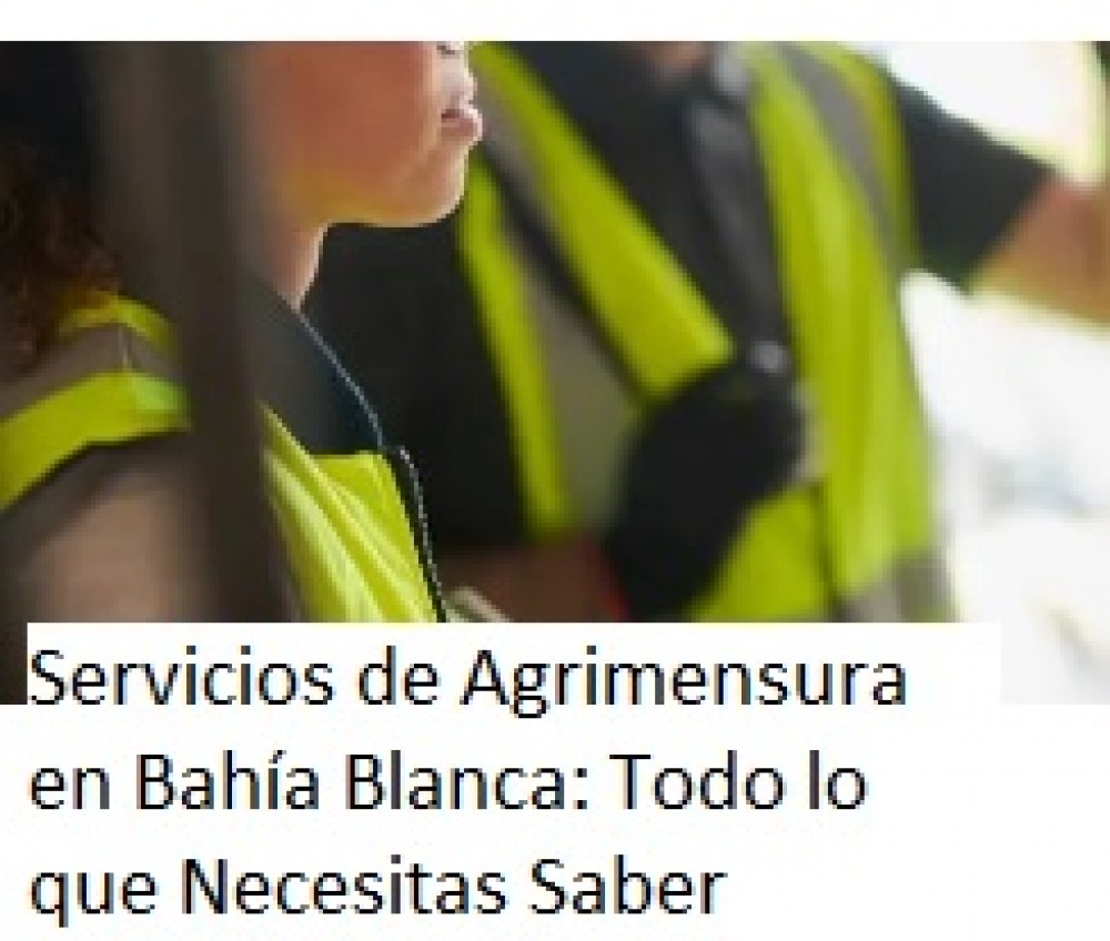 Servicios de Agrimensura en Bahía Blanca: Todo lo que Necesitas Saber