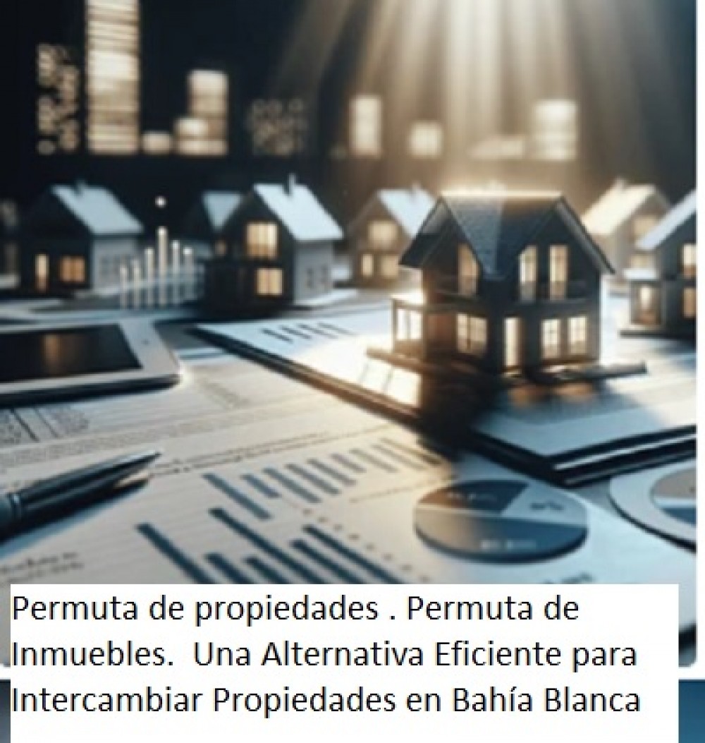 Permuta de propiedades . Permuta de Inmuebles.  Una Alternativa Eficiente para Intercambiar Propiedades en Bahía Blanca