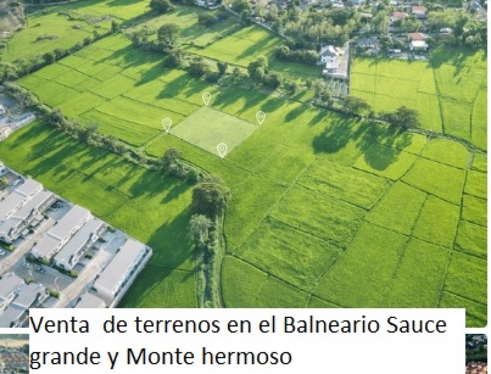 Venta  de terrenos en el Balneario Sauce grande de la localidad de Monte hermoso