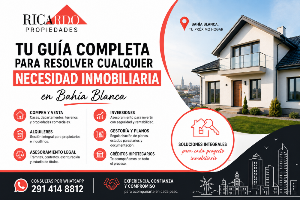 gestoria inmobiliaria en bahia blanca .
