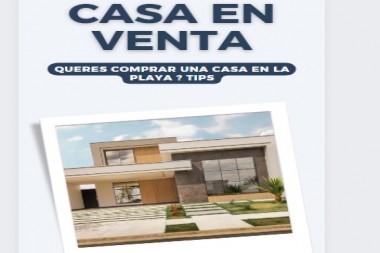 ¿Queres comprar una casa , departamento o terreno en la playa y huir del estres?