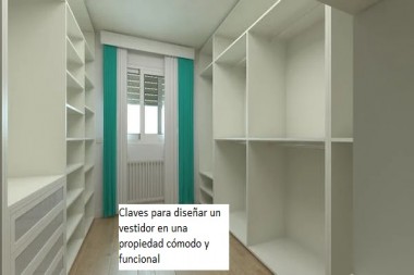 Claves para diseñar un vestidor en una propiedad cómodo y funcional