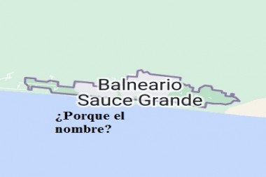 ¿Como le pusieron el nombre al  Balneario Sauce grande en Monte hermoso?