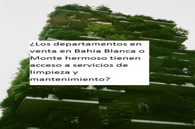 ¿Los departamentos  tienen acceso a servicios de limpieza y mantenimiento?