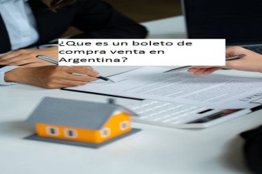¿Que es un boleto de compra venta en Argentina? 