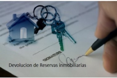 Devolucion de reserva inmobiliaria