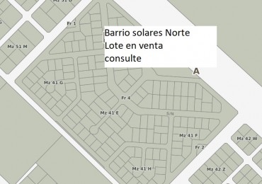 Lote en venta en el Barrio Solares norte de Bahia Blanca 